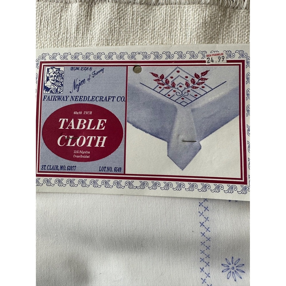 Tablecloth embroidery kit
